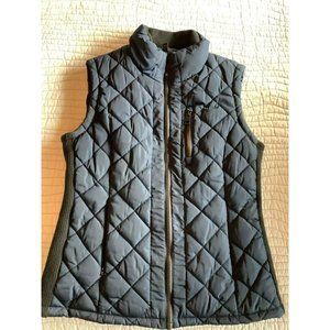 Women’s Andrew Marc Quilted Full Zip Blue Puffer Vest Jacket W/Pocket Sz X-Small